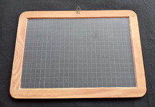 LAVAGNA DI ARDESIA CON CORNICE DI LEGNO 28X22CM CIRCA VINTAGE(S50)