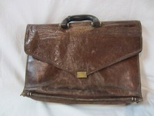 Borsa cartella da viaggio e lavoro vintage in pelle