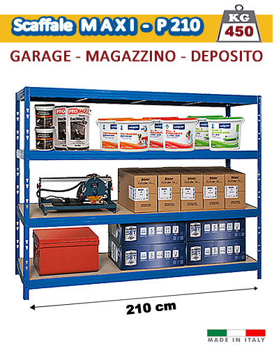 Scaffalatura metallica 210 - -,