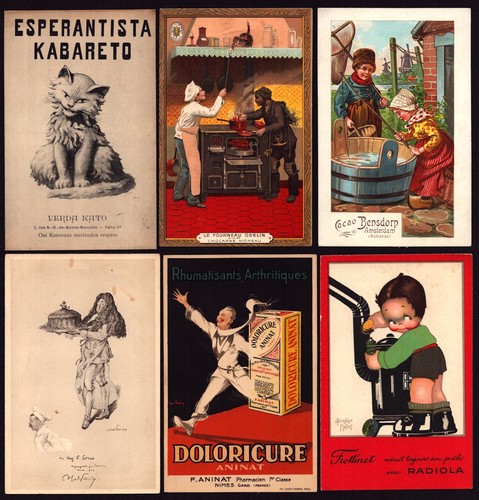 Cartes postales publicité - 6, postales.