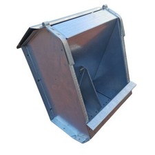 MANGIATOIA TRAMOGGETTA A 2 SCOMPARTI CON COPERCHIO PER CONIGLI DONATO ROCILA