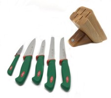 Ceppo Sanelli con 5 coltelli da cucina 93119191