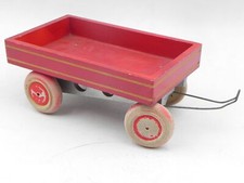 Rimorchio legno giocattolo per camion vintage 1950s wood trailer Zax Alpia era