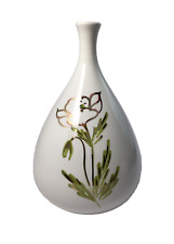 Vaso Monofiore in Ceramica Lavorato a Tornio e Decorato a Mano Made in Italy