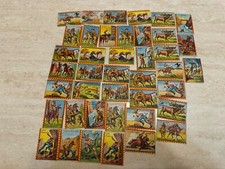 Lotto 41 figurine cartonate Ediz.Nannina West Indiani e Cow-Boys anni 60