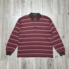 Fred Perry vintage anni 90 stile rugby azteco uomo taglia M-L vestibilità oversize 