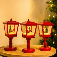 LAMPIONE NATALIZIO ROSSO CON