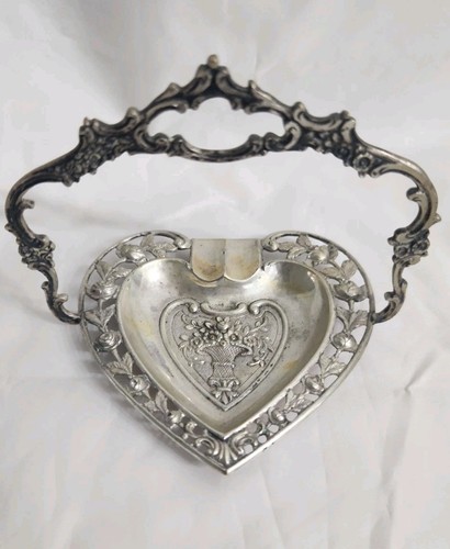 800 silver heart - .800, basket