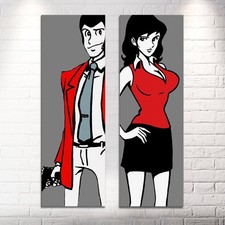 Quadri Lupin DIPINTI A MANO su