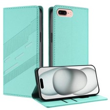 Per iPhone 8 Plus / 7 Plus Custodia per telefono in pelle retrò con portafoglio