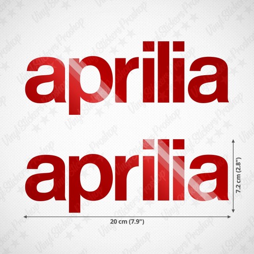 Adesivi aprilia cm rosso - adesivi, 20