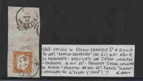 1862 italia regno effigie - 1862,