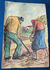 Dipinto  di Anacleto Margotti su cartoncino pressato del 1959 - 42 X 28 cm.