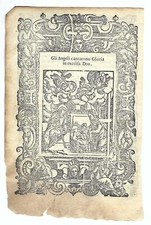 Stampa old print Gli angeli