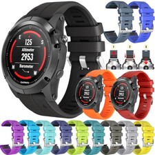 Cinturino orologio silicone attacco rapido 20 mm/22 mm/26 mm per Garmin Fenix 5/5X/6/6X/5S