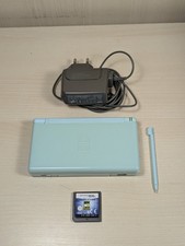 CONSOLE NINTENDO DS LITE VERDE ACQUA PENNINO CARICATORE ORIGINALE GIOCO OMAGGIO