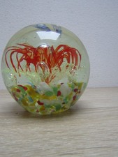 1980ca FERMACARTE VINTAGE IN VETRO  PRESSE PAPIER PAPER WEIGHT