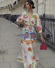 Abito midi Zara Celeb panna