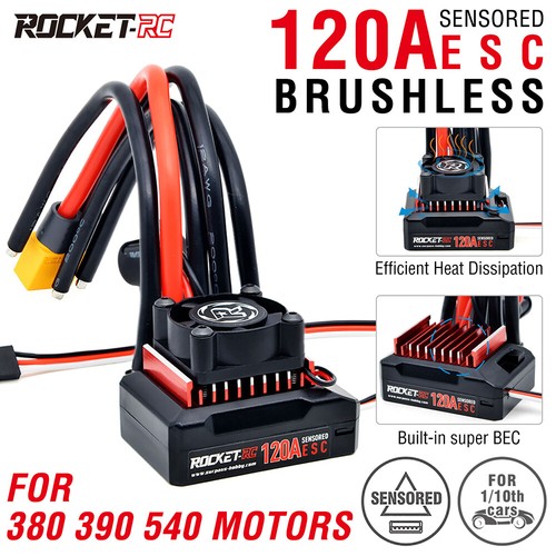 Esc brushless con sensore - sensore, 120a