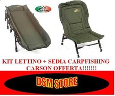 KIT COMBO LETTINO 6 GAMBE + SEDIA CARPFISHING CARSON BOILIE OFFERTA CARP FISHING