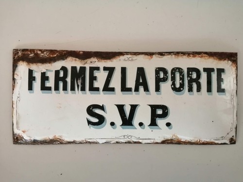 Ancienne plaque tôle - ancienne,