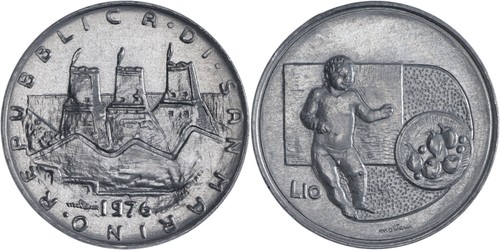 San marino lire - marino:, alluminio
