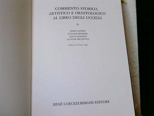Commento storico artistico - storico,,