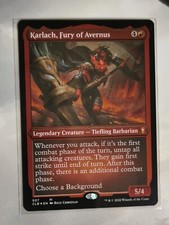MTG KARLACH, FURY OF AVERNUS 507 FOIL EXC KARLACH, FURIA DELL'AVERNUS CLB-X ENG
