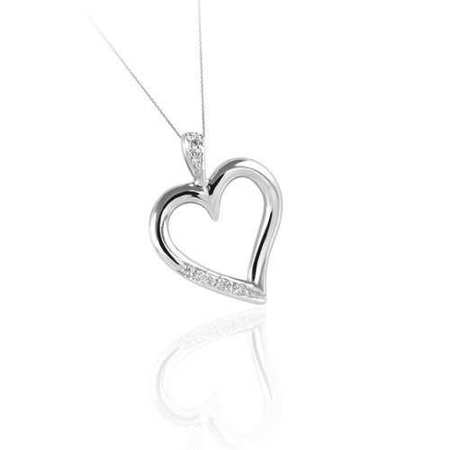 Collana brillanti oro bianco - brillanti,