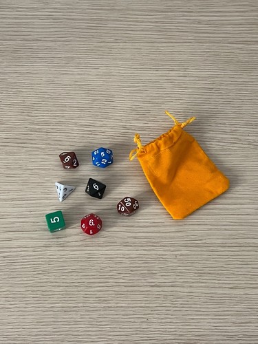 Set dadi sacchetto d - +,