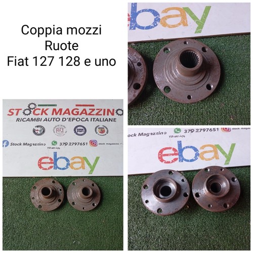 Coppia mozzi ruota fiat 127 - coppia,