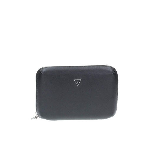 Guess pochette pelle uomo nero - pochette,