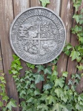 Antiquariato Dipinto Quadro piatto, in Pietra decorato a sbalzo