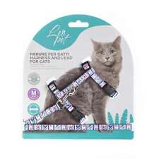 Pettorina per gatti con guinzaglio Leopet imbragatura gatto antifuga completa MA