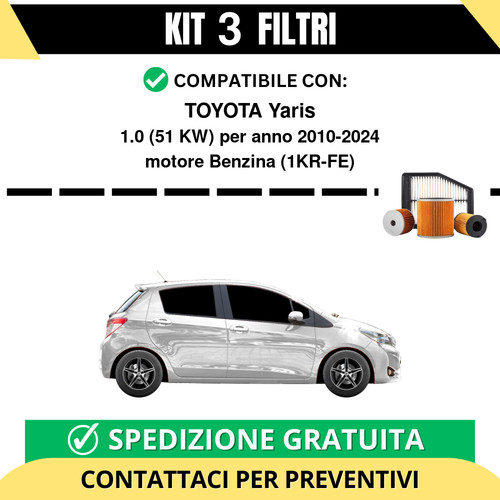 Kit filtri tagliando per - kit, 3