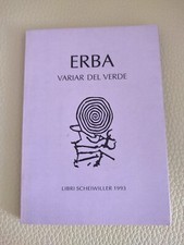 ERBA Luciano, Variar del verde. Libri Scheiwiller, 1993
