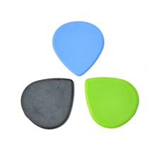 100pcs Water Drop Teardrop Jazz Guitar Picks Delrin 1mm 1.5mm Nero Verde Blu