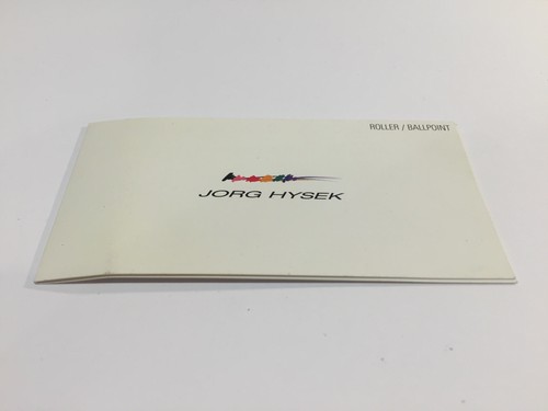 Jorg hysek libretto - jorg,