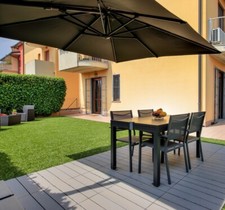 Ombrellone Giardino Decentrato Orientabile + LED