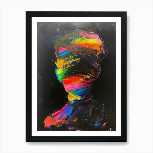 Quadro dipinto 2 stampe - 'dipinto',