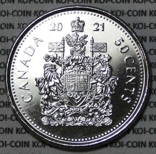 Unc canada 2021 cent 50c - bu,