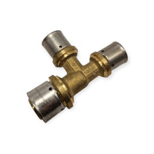 PEXAL RACCORDO A TEE RIDOTTO 26X3 X 20X2 X 20X2 26X20X20 MULTISTRATO A PRESSARE