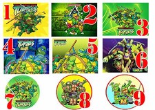 Cialda - Ostia per torte Tartarughe Ninja grande A3 cm. 42x29 o 28 cm