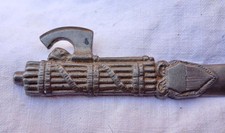 Tagliacarte epoca fascista anni '30 impugnatura a forma di fascio e scimitarra 2