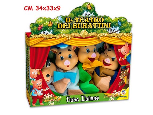 Marionette teatrino fiabe 4pz - marionette,