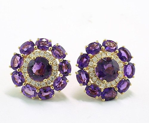 Orecchini amethyst con - amethyst,