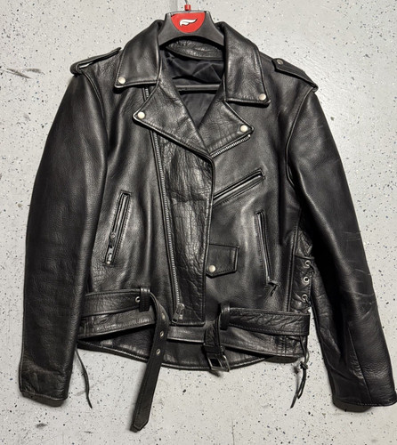 Giacca pelle nera - giacca, di