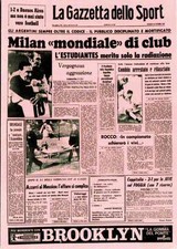 Ac Milan Cartolina "La Grande