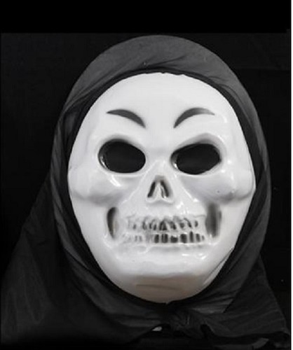 Maschera viso teschio plastica - maschera,