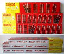 3X PACCHETTO ESTENSIONE PISTA A+B+C LIMA RIVAROSSI JOUEF THOMAS TRENO HORNBY NUOVO!